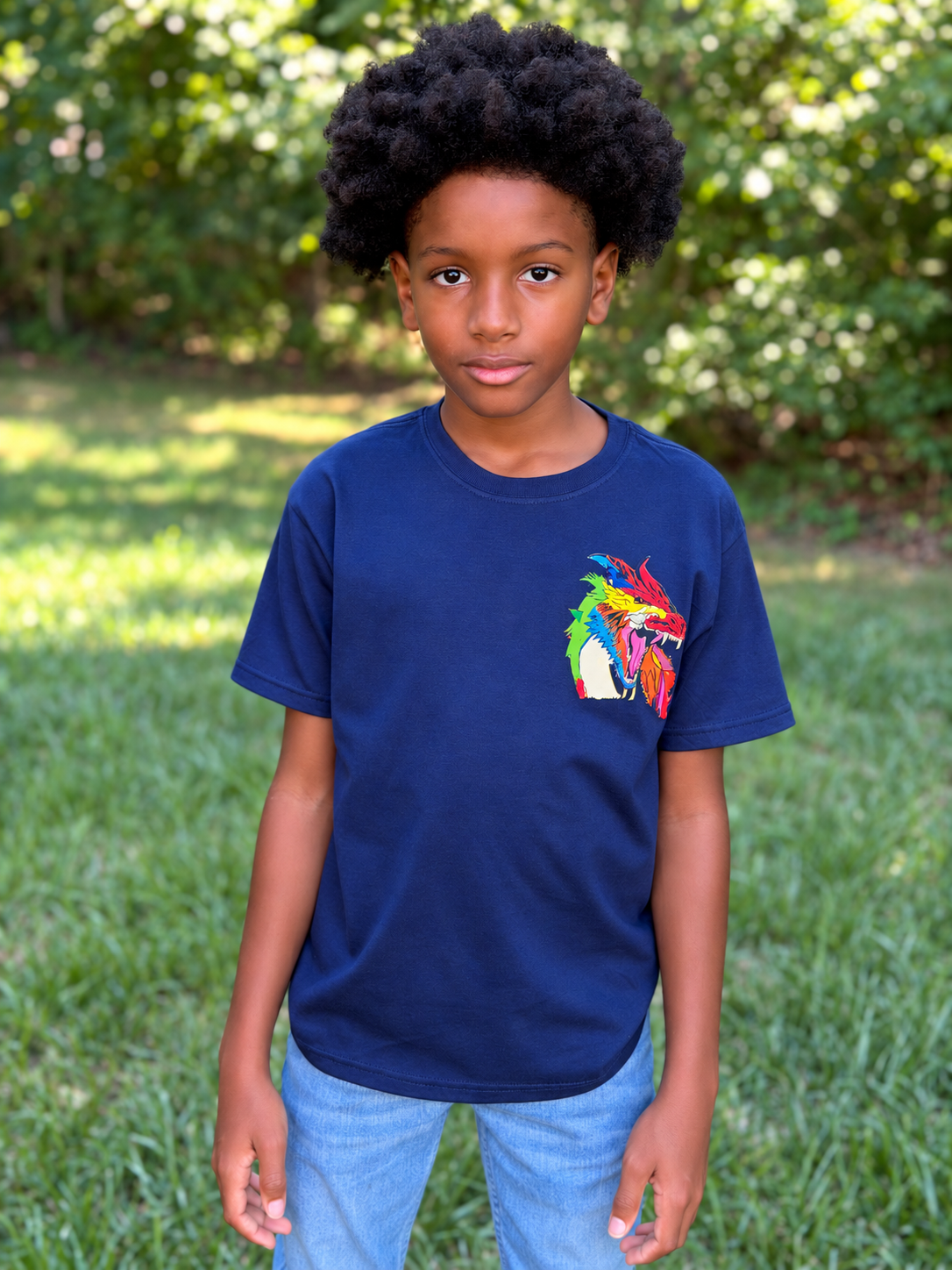 Light Vapor Tee Navy Blue