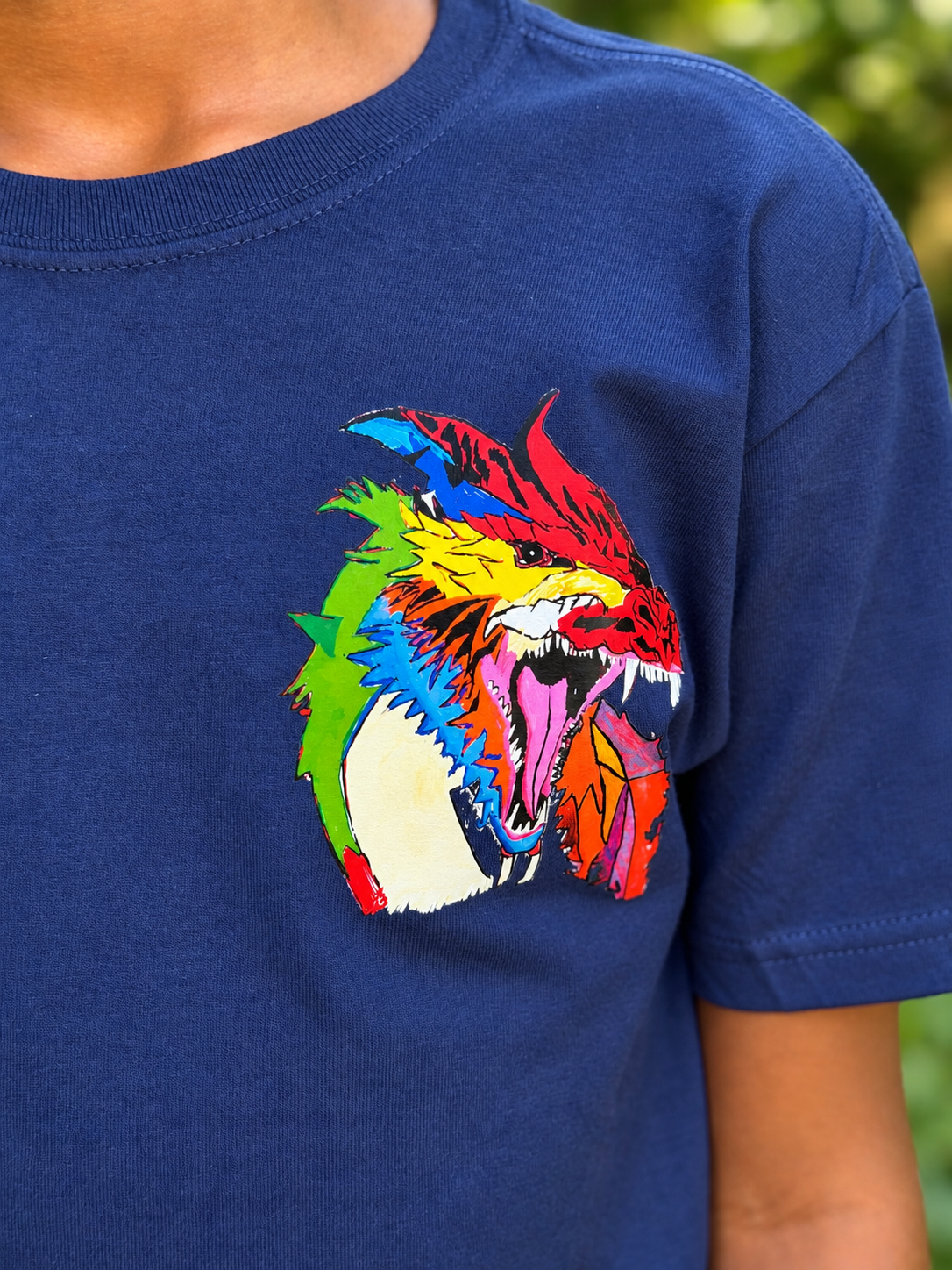 Light Vapor Tee Navy Blue