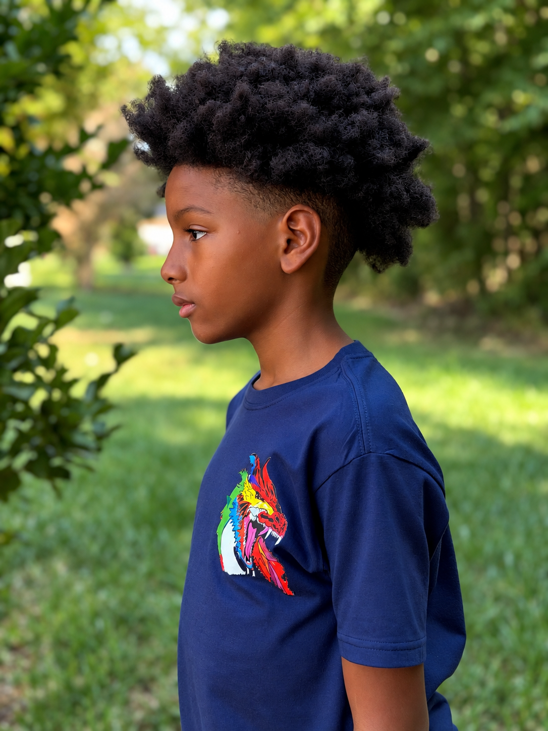 Light Vapor Tee Navy Blue